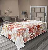 Ambesonne Floral Flat Sheet, Japanese Sakura