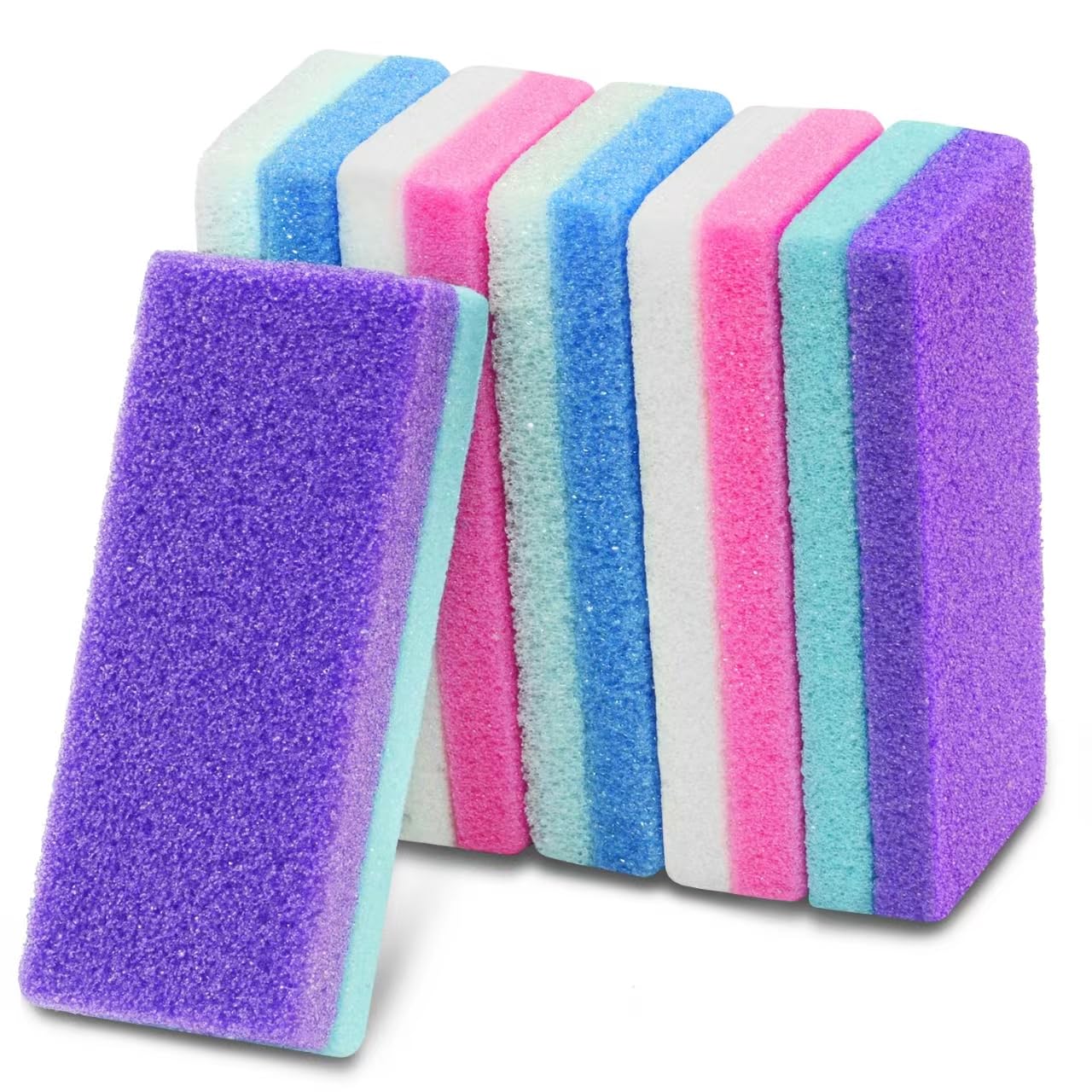 Photo 1 of 6Pcs Professional Pedicure Foot Pumice Stone for Feet Skin Callus Remover and Scrubber for Dead Skins Sided