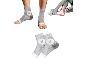 YANMIDE Stunor - Dr.Neuropathy Socks, Neuropathy Socks for Men and Women, Soothe Pain Relief Socks for Neuropathy Pain, Soothe Relief Compression Socks for Plantar Fasciitis and Ankle Swelling (M, Gray)