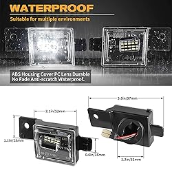 POPMOTORZ LED License Plate Light Compatible with