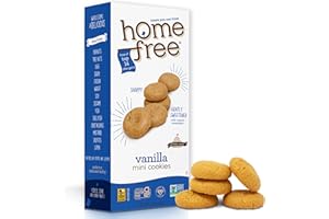 Homefree Mini Vanilla Cookies, Gluten Free, Nut Free, Vegan, School Safe and Allergy Friendly Snack, 5 oz. Box (Pack of 1)