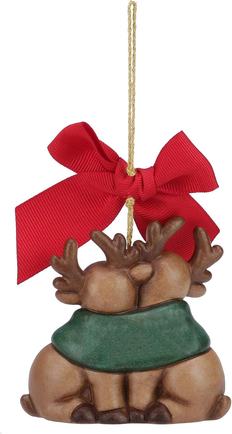 Addobbi Natalizi Thun.Thun I Classici Coppia Di Renne Natale Insieme Da Appendere Addobbo Natalizio Per Albero Con Fiocco Rosso Ceramica Odontotal Com Uy