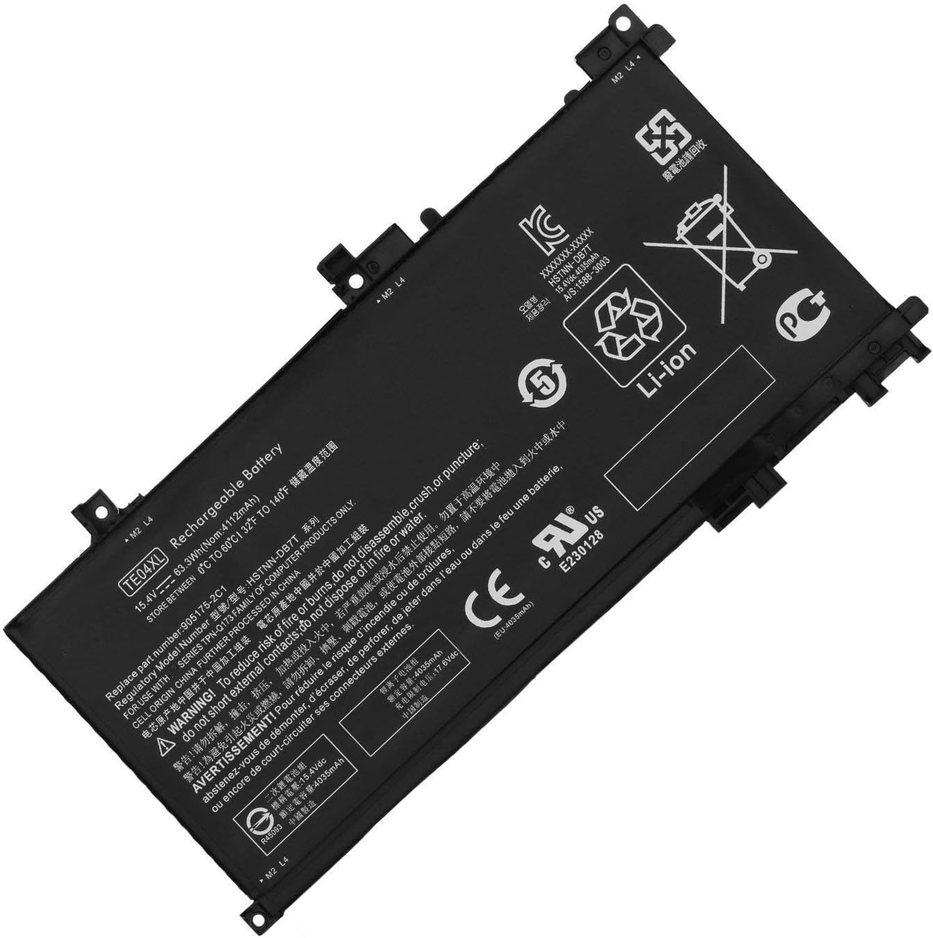 TE04XL Laptop Battery Replacement for HP Owmen 15-AX200 15-AX250WM 15-AX210NR 15-AX243DX 15-AX252NR 15-AX220TX