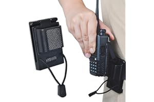 HYSHIKRA Universal Tactical Radio Holster for Waist Belt Accessories, Walkie-Talkie Belt Clip Holder for Baofeng Quansheng Retevis Kenwood Yaesu Midland HT