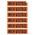 High Voltage Volt Markers | Labels for Conduit PVC Pipe | Vinyl Stickers | Decals | Electrical 6x