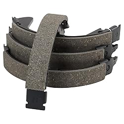 TRQ Rear Parking Brake Shoe Set Compatible with