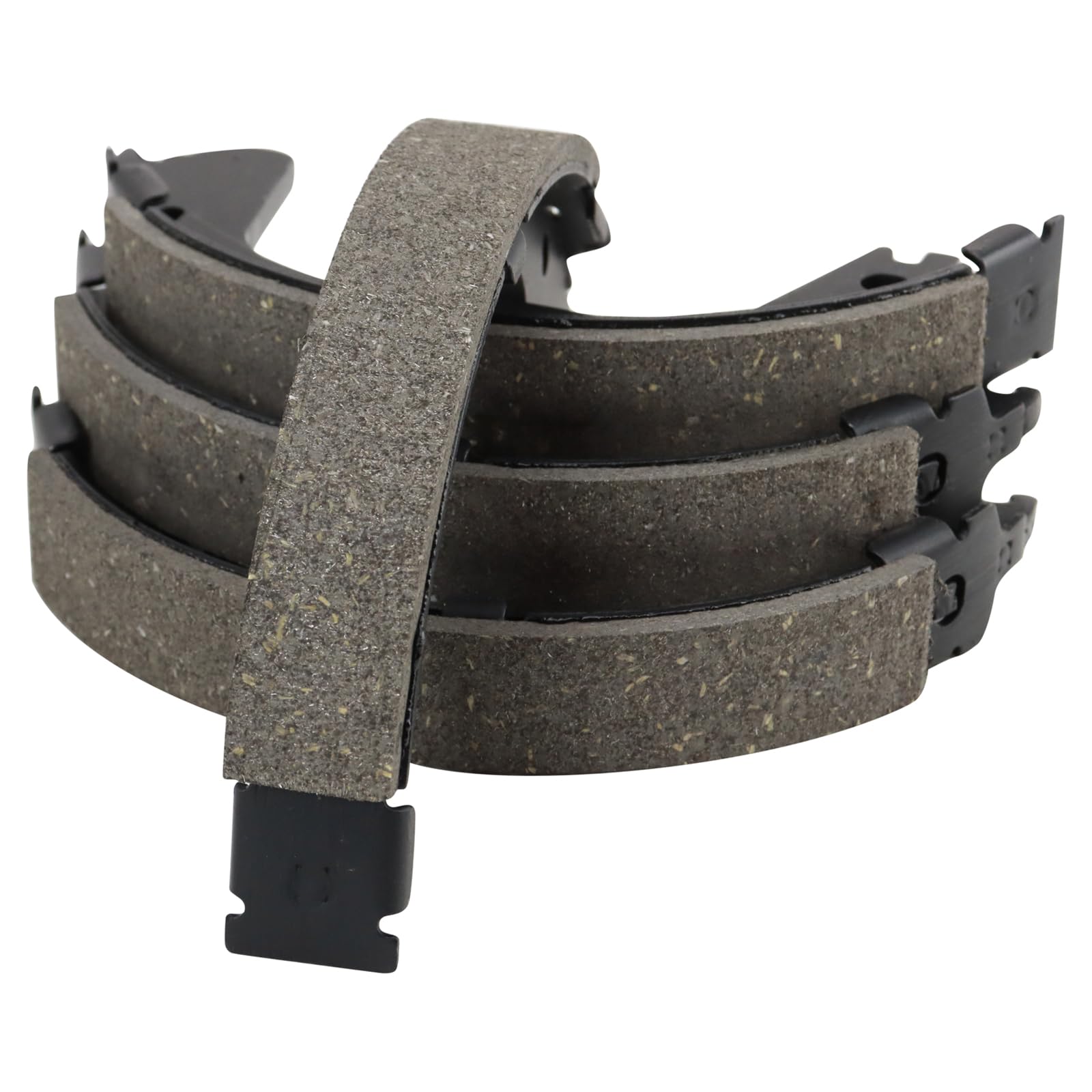 TRQ Rear Parking Brake Shoe Set Compatible with