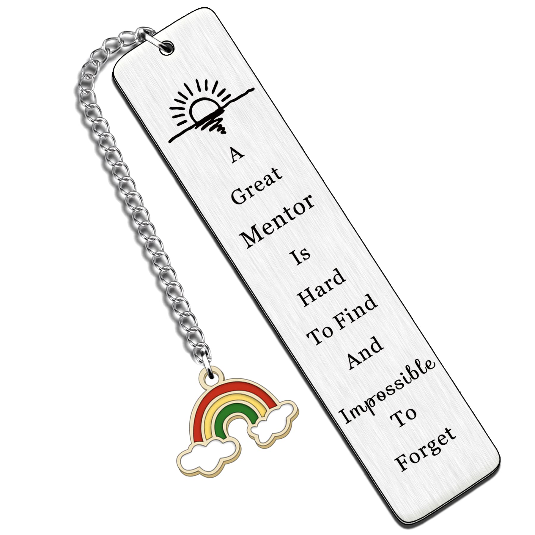 HULALA Thank You Mentor Bookmark Gifts for Women Men Appreciation Gifts for Mentor Retirement Leaving End of Term Christmas Graduation A Great Mentor is Hard to Find and Impossible to Forget