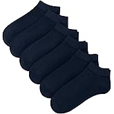 Women's Thin Low Cut Ankle Cotton Socks - 6 Pairs Lightweight Non-Slip No Show Socks, Classic Casual Running Socks