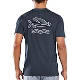 NORTHYARD Mens Swim Shirt Rash Guard UPF 50+ Quick Dry Short Sleeve Fishing Shirts Sun Protection Shirt Beach Water Swimming