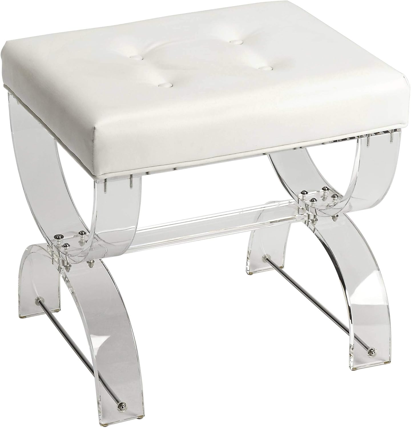 Amazon Com Butler 3739335 Morena Acrylic Vanity Stool Furniture Decor