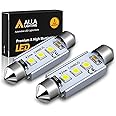 Alla Lighting 41mm/42mm 578 211-2 212-2 LED Festoon Bulbs, 6000K Xenon White CAN-Bus Interior Dome, Map, Trunk, Step Courtesy Lights Lamps