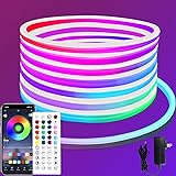 Yeewhale 32.8ft 24V RGB LED neon Rope Lights LED