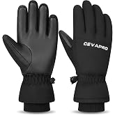Cevapro Kids Winter Gloves Waterproof Warm Ski Gloves for Boys Girls Youth | Warm Touchscreen Snow Gloves Windproof Thermal Gloves With Elastic Cuffs and Portable Buckle for Outdoor Cold Weather