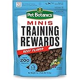 Pet Botanics Training Rewards Mini Soft &amp; Chewy Dog Treats, Beef, 4 oz Bag | High-value Reward for Positive Reinforcement, Only 1.5 Calories Per Treat, 200 Treats Per Bag