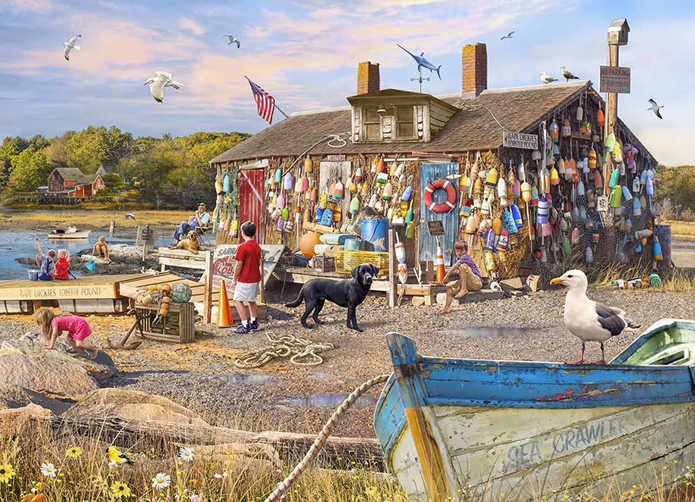 Vermont Christmas Company Lobster Buoys Jigsaw Puzzle 1000 Piece