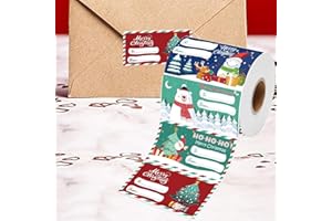 200 Pcs Christmas Gift Tags for Women Men, Wrapping Paper Gift Tags for Christmas Decorations