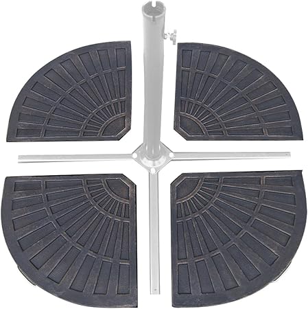 Amazon Com Sundale Outdoor 30 Pounds Fan Shaped Resin Base
