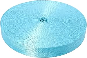 Devobunch 1 Inch Nylon Webbing Strap, Heavy Duty Nylon 10|25 Yard Webbing Roll, Durable Nylon Strapping for Indoor or Outdoor Gear, DIY Crafting, Repairing, 18 Vibrant Colors