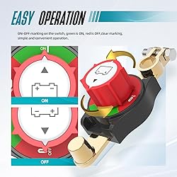 Hilictokt Top Post Battery Disconnect Switch On/Off