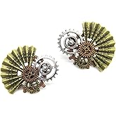 DAMLENG Bicycle Dangle Earrings - 4 Pair Vintage Silver & Gold Drop Hook Earrings For Women