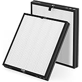 2 Packs MR5866 Replacement Filter Compatible with Morento/FLANUR MR5866 Air Cleaner Purifier, 2-in-1 Filter, Basics Version White