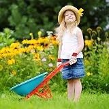 OSDUE 3 Pairs Kids Gardening Gloves Non Slip PVC Dots Breathable Flexible view 6