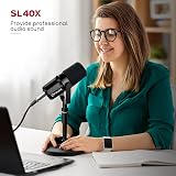 FDUCE SL40X XLR Dynamic Microphone for Vocals Voice Isolation Black view 6
