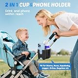 Guiseapue Universal Pram Cup Holder with Phone Holder view 2