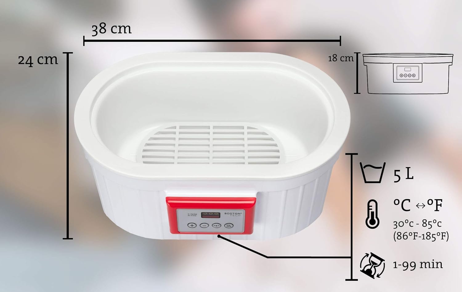 Boston Tech BE105 UK Paraffin bath for hands and feet. Used in