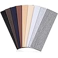 Wisecy Headbands for Women Non Slip - 9PCS Elastic Fabric Hair Band for Women's Hair, Soft Cotton Cloth Stretchy Sweat Headbands for Women for Yoga Workout Running