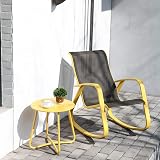 Grand Patio Yellow Outdoor Round Side Table - Lightweight & Adjustable view 2