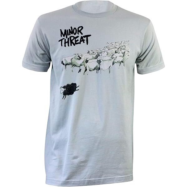 Amazon.com: Minor Threat Men's Still Out of Step T-Shirt Grey M