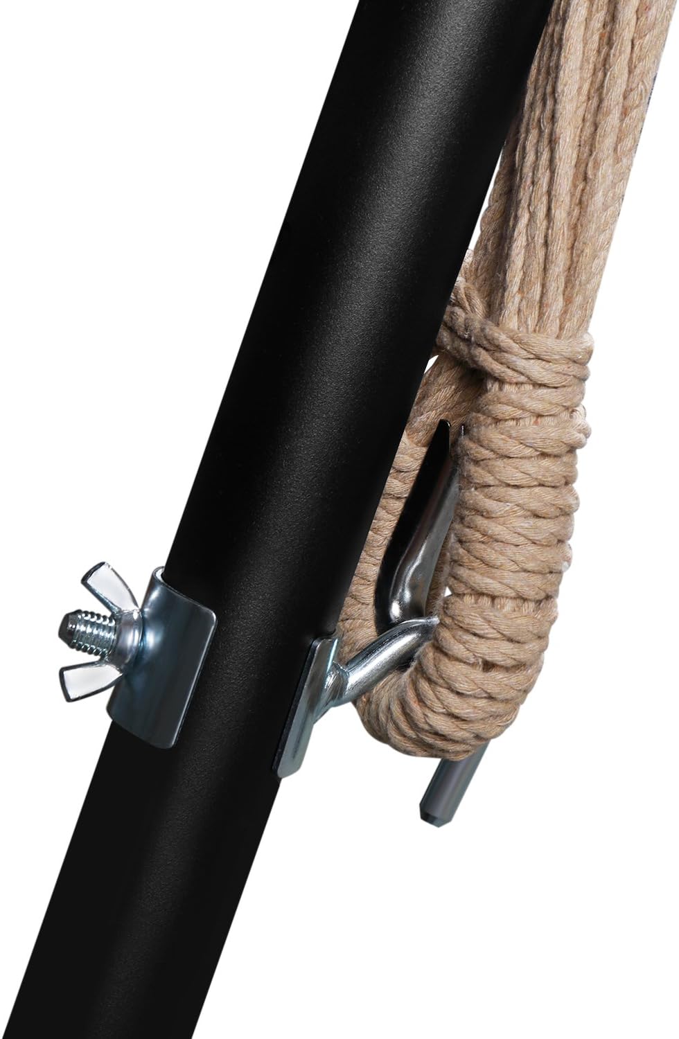 suntime outdoor living replacement parts on Patio Furniture Accessories Tropical Stripe Flexzion Double Hammock With Space Saving Steel Stand Portable Carrying Pouch Case Hanging Rope For Outdoor Camping Backpacking Hiking Garden Beach Yard 450 Lbs Capacity For