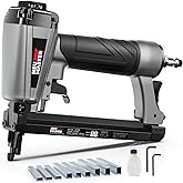 Pneumatic Staple Gun, NEU MASTER 20 Gauge Upholstery Stapler with 1500Pcs T50 1/4", 3/8", 5/8" Staples and BMC Carrying Case,
