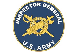 BENT WOOKIE US Army - Inspector General Plaque - Five Inch Tall Full Color Decal