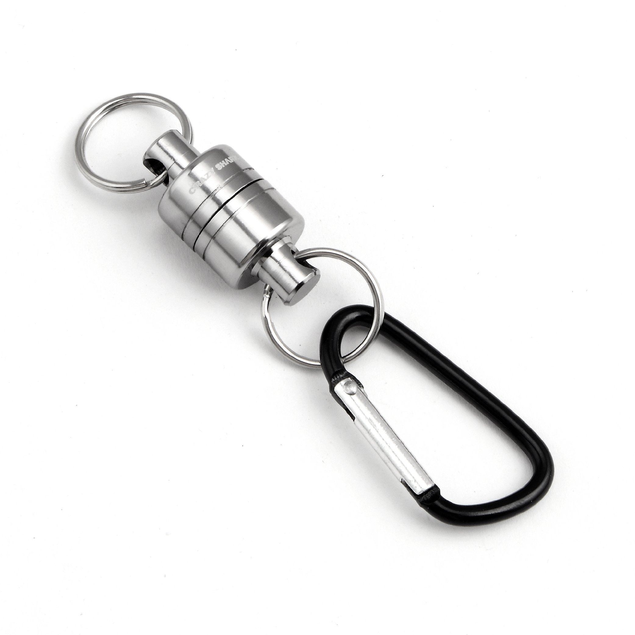 CrazyShark Magnetic Net Release Aluminum Shell for Fly Fishing Gray