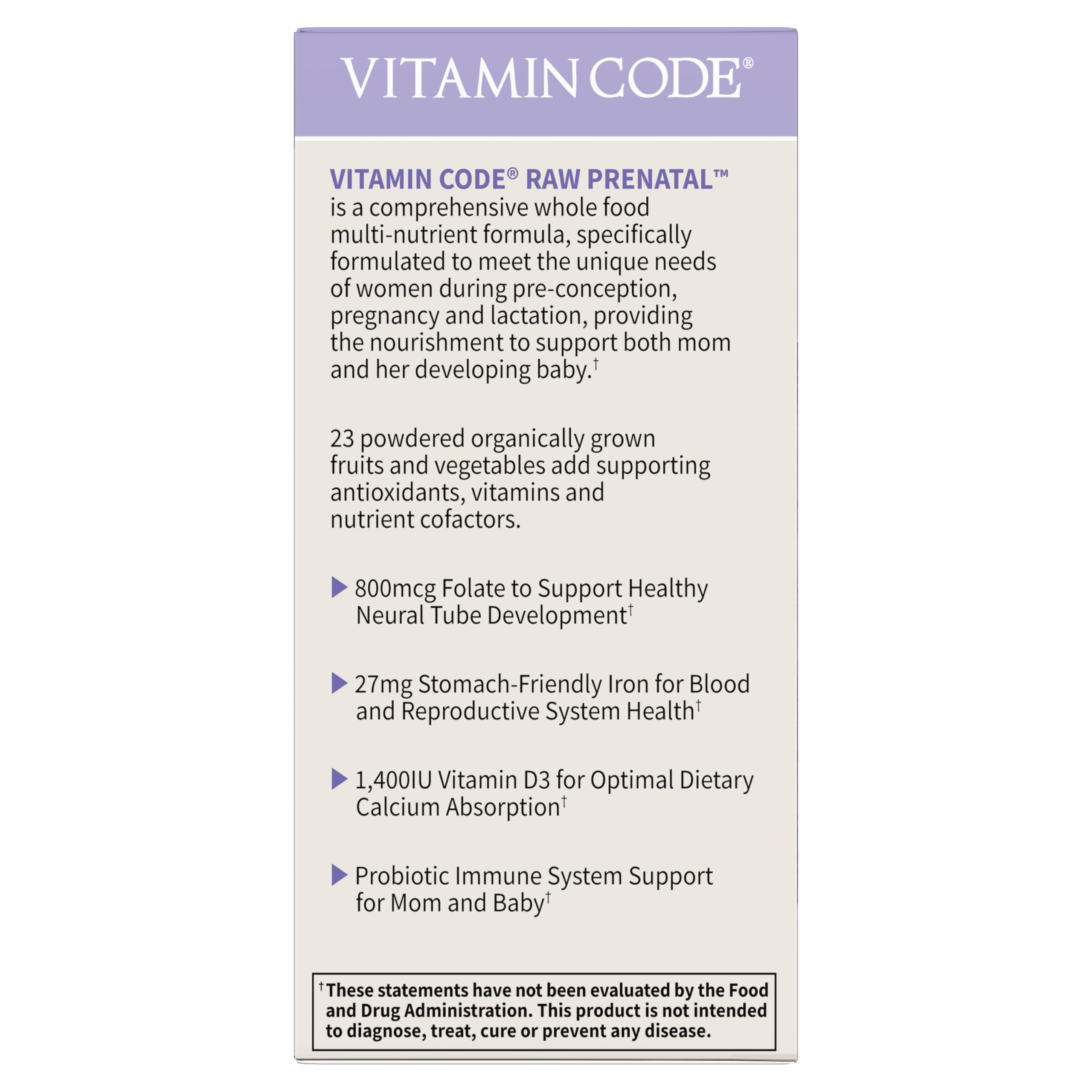 Garden Of Life, Raw Vitamin Code Prenatal 90 Organic, 90 Count