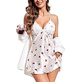 Avidlove Women Lingerie V Neck Sexy Nightwear Satin Sleepwear Lace Chemise Mini Babydoll Nightgown
