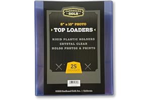 Cardboard Gold 8" x 10" Photo Top Loaders (25ct) - Next Generation Archival Protection