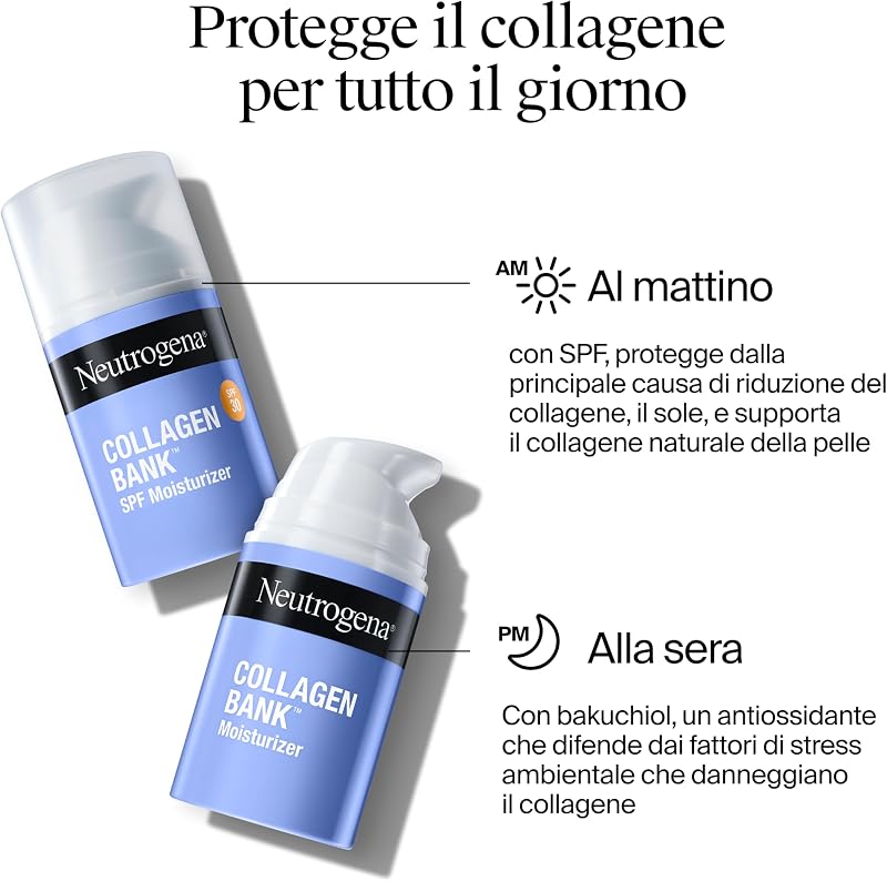 Collagen Bank Crema Idratante Viso con Collagene SPF 30, 50 ml