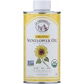 La Tourangelle Organic High Oleic Sunflower Cooking Oil, 16.9 fl oz | Family-owned since 1867, Kosher, Gluten Free, Non-GMO, Neutral Oil for High Heat High Smoke Point Cooking or Skin Care
