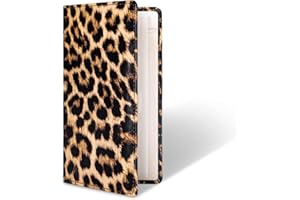 Aurya Leather Checkbook Covers for Personal Checkbook, Checkbook Holder with Free Vinyl Divider, Checkbook Cover for Duplicate Checks for Men and Women