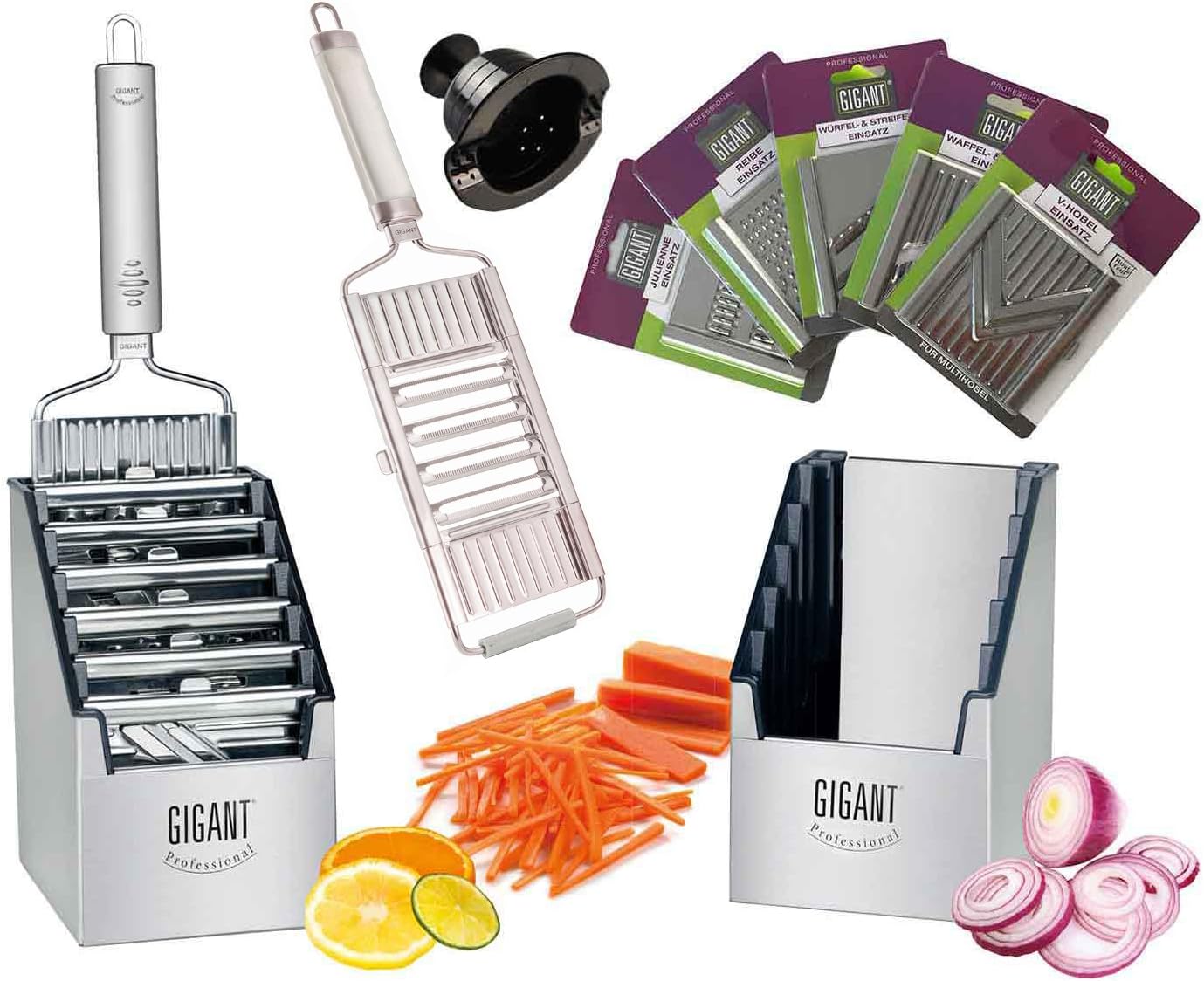 Nein 4 Fach Gigant Hobel Mit Multi Box 5 Einsatze Amazon De Kuche Haushalt