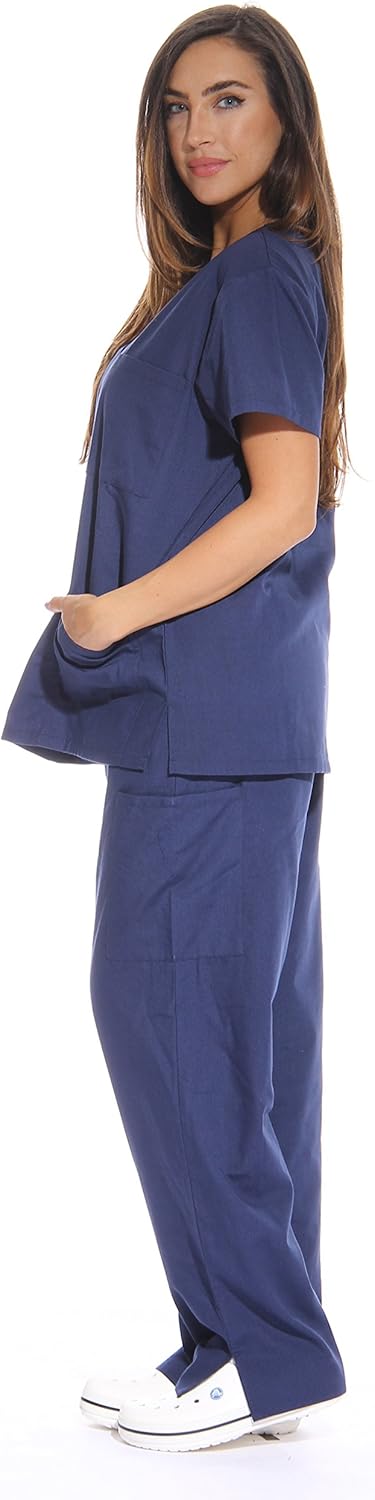 Just Love Women's Scrub Sets Six Pocket Medical Scrubs (V-Neck with Cargo Pant): Clothing