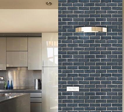 Bibitime 1771 X 374 3d Navy Brick Wallpaper For Living Room Wall Background Porch Balcony Home Art Mural Kids Room Decor Pvc Kids Rooms Office