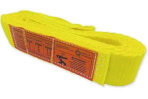 1-Ply Webbing Sling 2”x 10ft Lifting Straps 1Pack Heavy Duty Web Strap Rigging Moving Towing Hoisting Gear KODIAK STRAPS