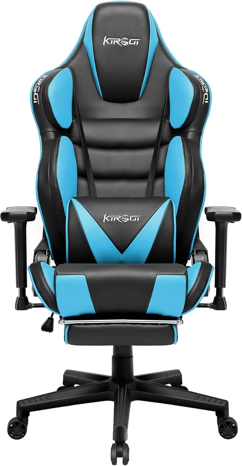 Kirogi Silla Gaming Ergonómica Sillas Gaming con Reposapies Racer Silla