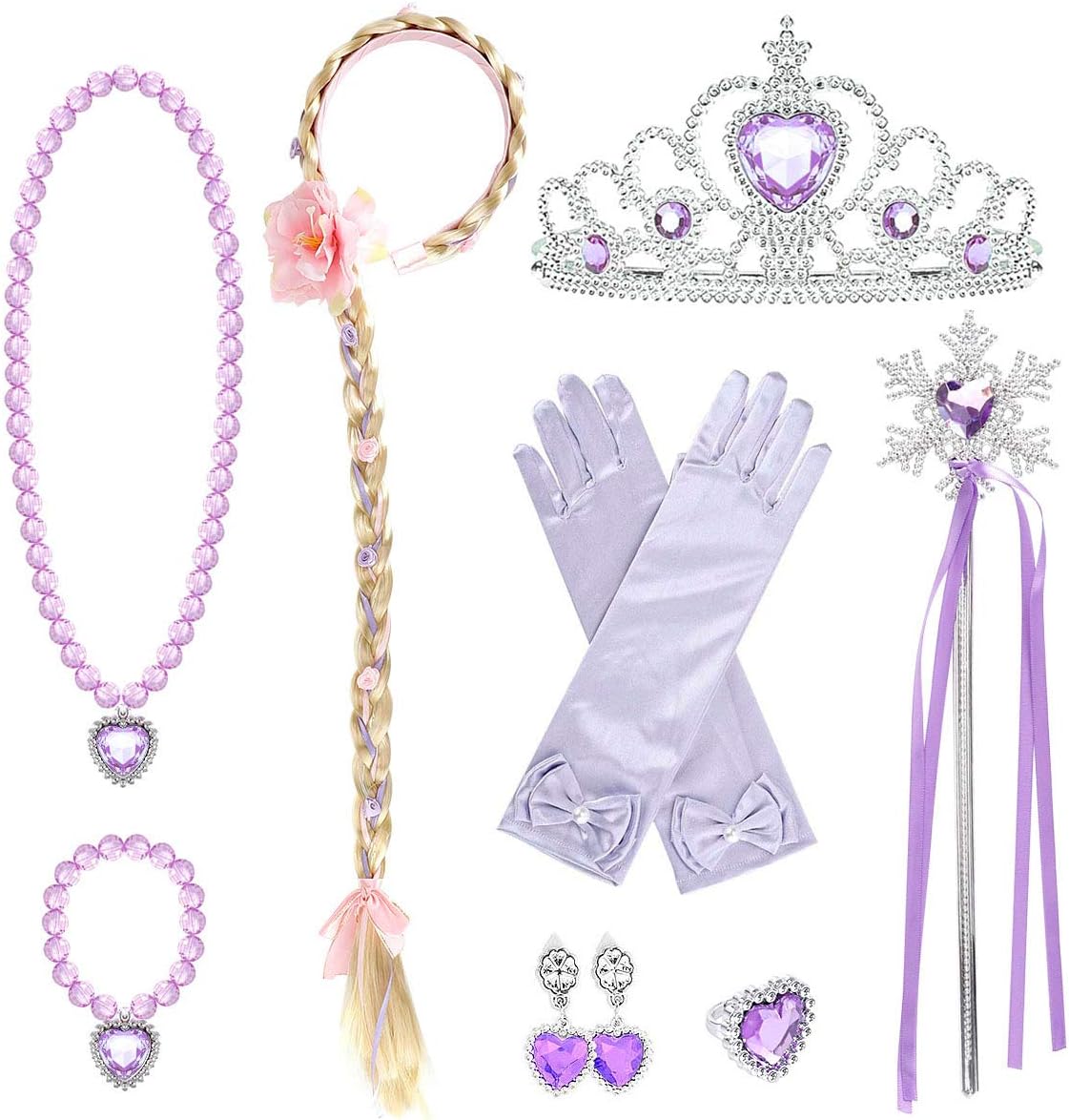 LOEL Deluxe Costume Dress Girls Princess Birthday Party Cosplay Outfit