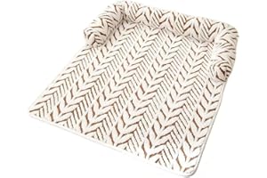 Pet Protector Mat, Non-Slip Washable Dog Couch Cover, Soft Fleece Pet Blanket for Furniture (Brown, Large)